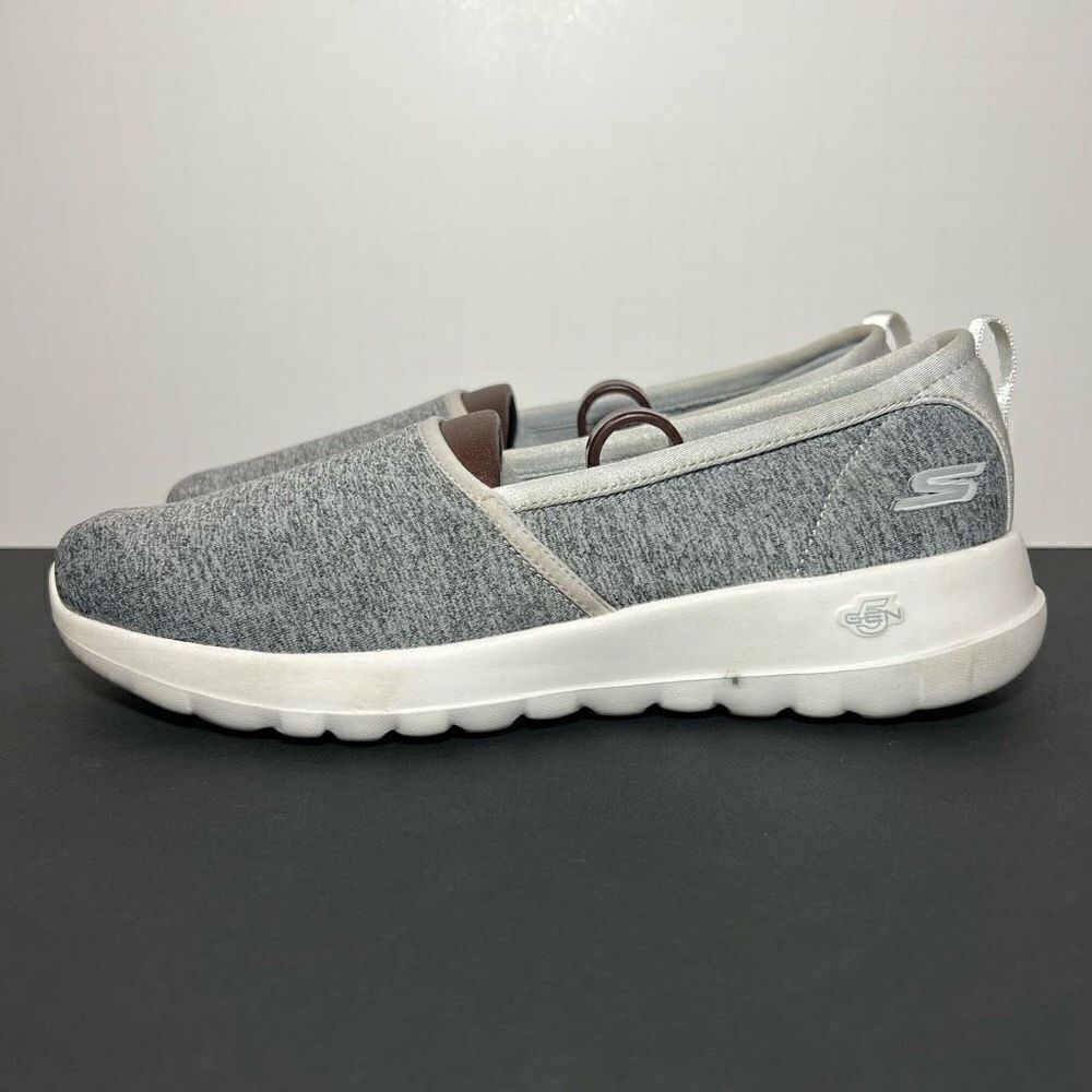 Womens SKECHERS GOwalk Joy Soft Take Gray Slip On Shoes / Size 8 - Picture 3 of 8